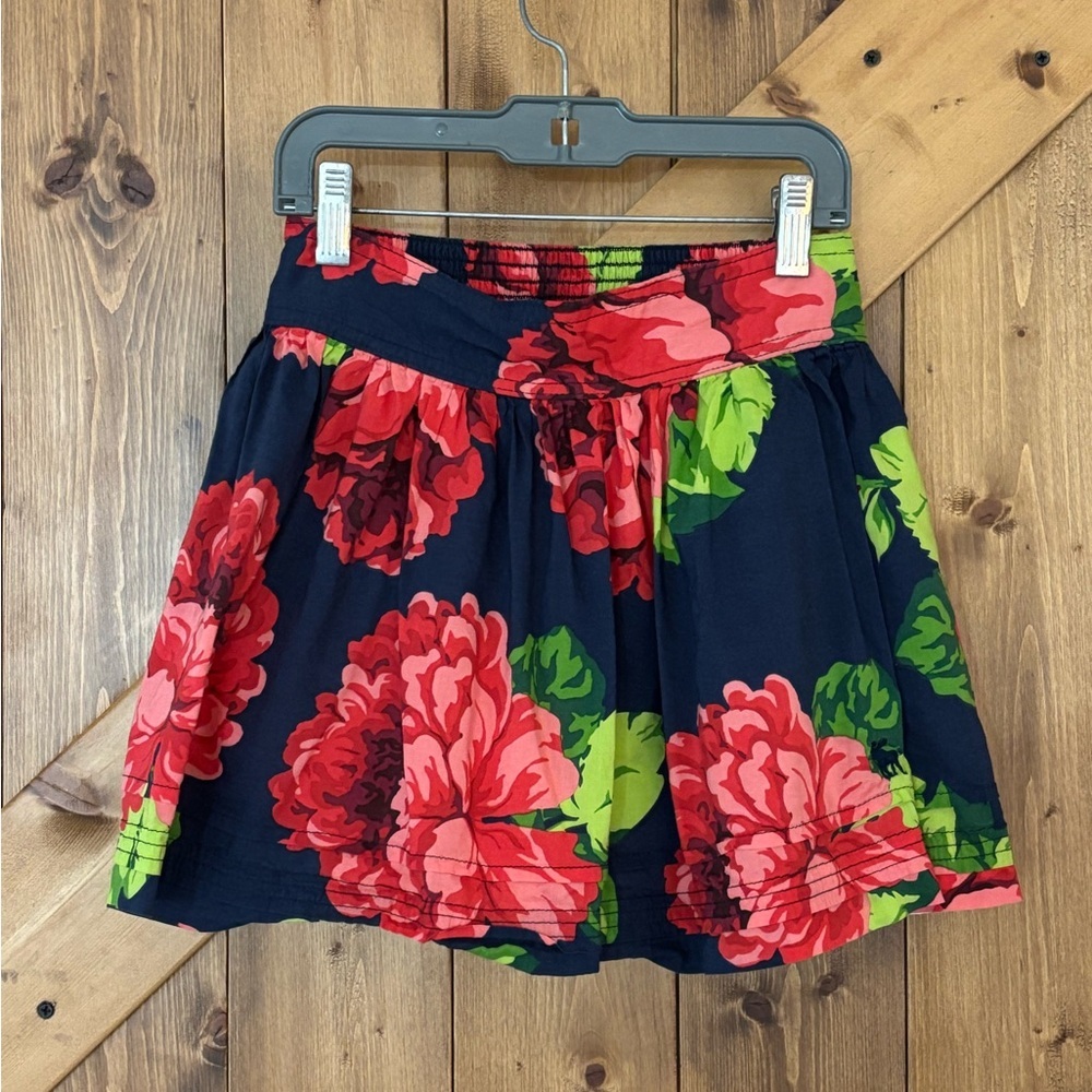 Abercrombie & Fitch Floral Rose Flutter Skirt | Size XS